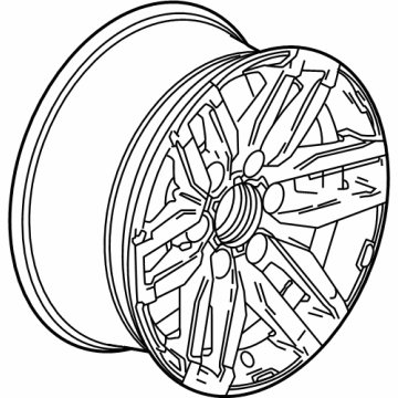 GM 84738115 Wheel, Alloy, Rear 84738115 GM Wheel, Alloy, Rear Illustration 1 of 1