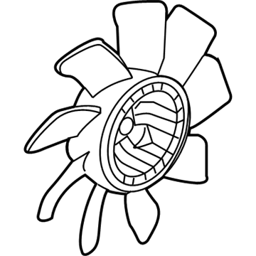 Cadillac 25767915 Cooling Fan