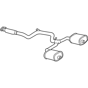 Chevy 15241771 Muffler With Tail Pipe