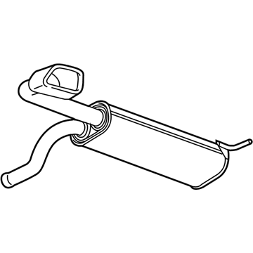 Chevy 13498676 Muffler With Tail Pipe