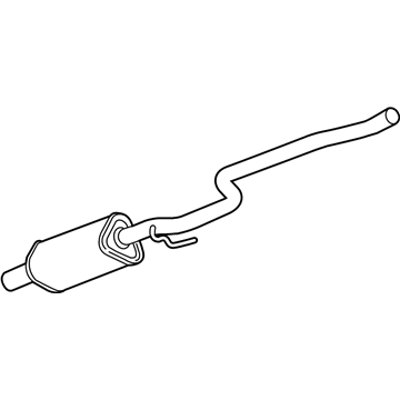 39139524 GM Muffler & Pipe Illustration 1 of 1