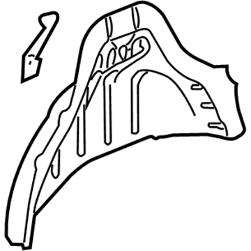 GM 22794031 Inner Wheelhouse, Rear Driver Side 22794031 GM Inner Wheelhouse, Rear Driver Side Illustration 1 of 1