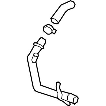 GM 12670936 Hose Assembly, Upper 12670936 GM Hose Assembly, Upper Illustration 1 of 1