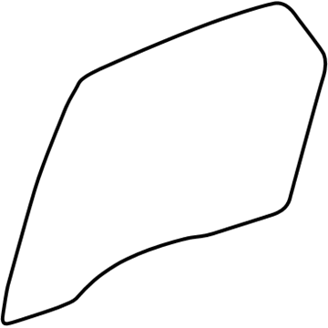 10336687 GM Door Glass, Rear Passenger Side Illustration 1 of 1