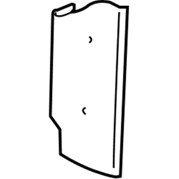 GM 15773378 Side Baffle, Passenger Side 15773378 GM Side Baffle, Passenger Side Illustration 1 of 1