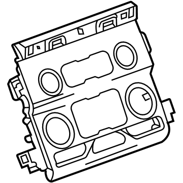 GM 84564949 Center Bezel, Piano Black 84564949 GM Center Bezel, Piano Black Illustration 1 of 1