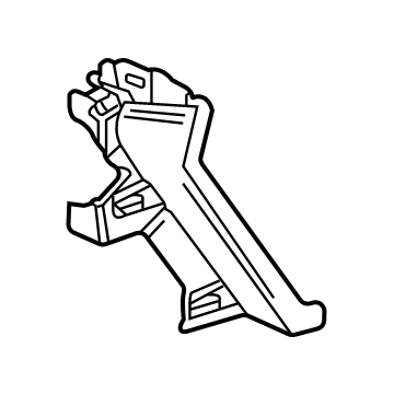 GM 84312143 Lower Trim, Black 84312143 GM Lower Trim, Black Illustration 1 of 1