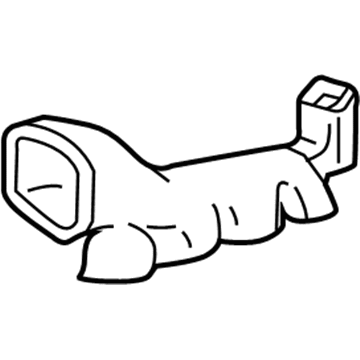 13405761 GM Outlet Duct, Passenger Side Illustration 1 of 1