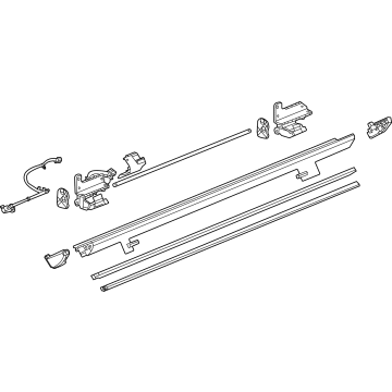 GM 87830484 Step Bar Assembly, Driver Side 87830484 GM Step Bar Assembly, Driver Side Illustration 1 of 1
