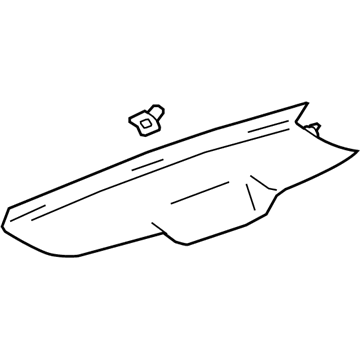 GM 84611895 Upper Gate Trim, Jet Black 84611895 GM Upper Gate Trim, Jet Black Illustration 1 of 1