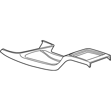 GM 12475096 Trim Plate 12475096 GM Trim Plate Illustration 1 of 1