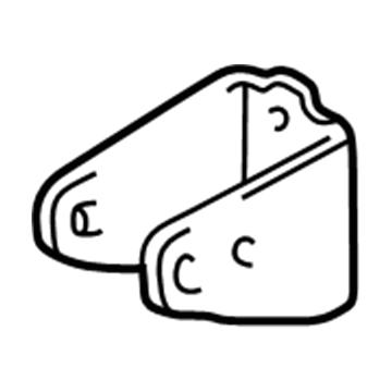 88969060 GM Front Mount Bracket Illustration 1 of 1