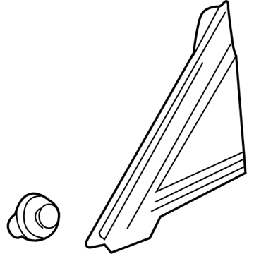 22774040 GM Corner Molding, Front Inner Passenger Side Illustration 1 of 1