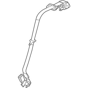 GM 19352681 Lap & Shoulder Belt, Black 19352681 GM Lap & Shoulder Belt, Black Illustration 1 of 1
