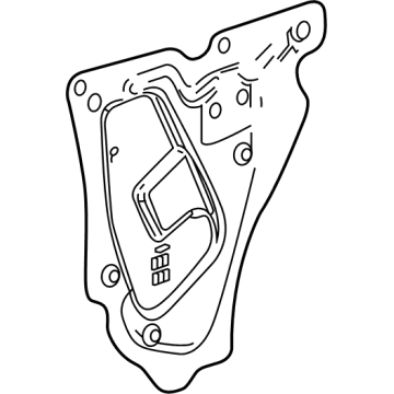 GM 84734770 Water Deflector, Inner Driver Side 84734770 GM Water Deflector, Inner Driver Side Illustration 1 of 1