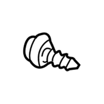 11515893 GM Belt Weatherstrip Screw, Center Inner Illustration 1 of 1