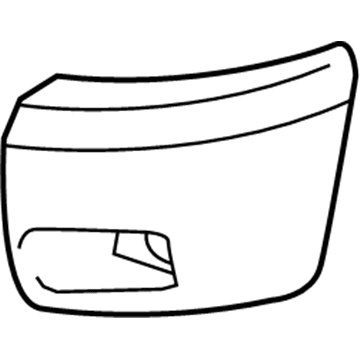 GM 15839251 End Cap, Driver Side 15839251 GM End Cap, Driver Side Illustration 1 of 1