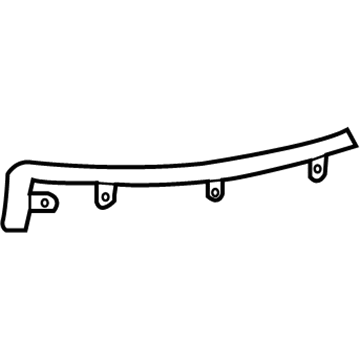 GM 25782945 Outer Filler, Front Passenger Side 25782945 GM Outer Filler, Front Passenger Side Illustration 1 of 1