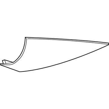 23421402 GM Molding, Rear Driver Side Illustration 1 of 1