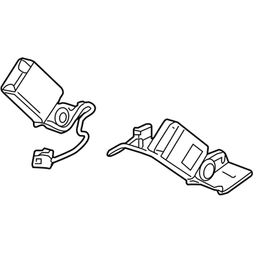 GM 19302815 Buckle, Black, Driver Side 19302815 GM Buckle, Black, Driver Side Illustration 1 of 1