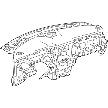 84714235 GM Instrument Panel, Jet Black Illustration 1 of 1
