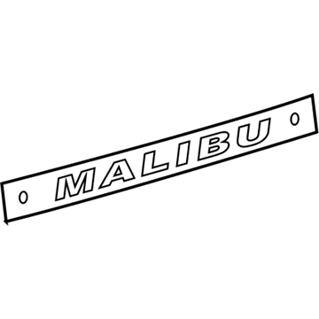 GM 22674239 Nameplate, Rear 22674239 GM Nameplate, Rear Illustration 1 of 1