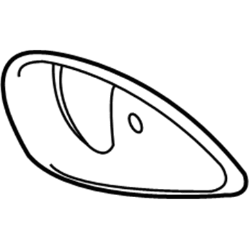 GM 22666504 Handle Bezel, Gray, Passenger Side 22666504 GM Handle Bezel, Gray, Passenger Side Illustration 1 of 1