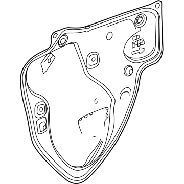 85129132 GM Deflector, Door Inner Panel Illustration 1 of 1