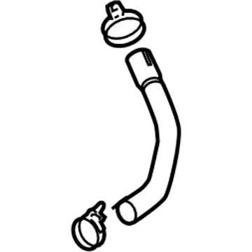 GM 25800333 Upper Hose 25800333 GM Upper Hose Illustration 1 of 1