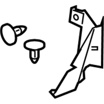 GM 25771557 Baffle, Passenger Side 25771557 GM Baffle, Passenger Side Illustration 1 of 1