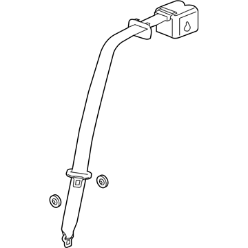 GM 19260992 Lap & Shoulder Belt, Black 19260992 GM Lap & Shoulder Belt, Black Illustration 1 of 1