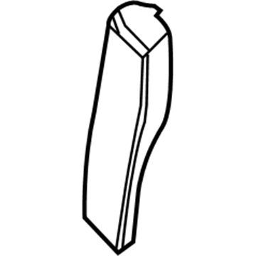 GM 19122717 Seat Back Cover, Rear Driver Side 19122717 GM Seat Back Cover, Rear Driver Side Illustration 1 of 1