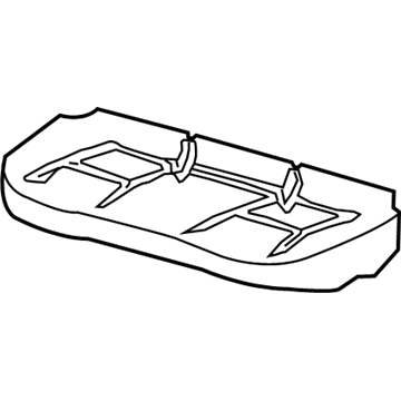 GM 19122719 Seat Cover, Rear 19122719 GM Seat Cover, Rear Illustration 1 of 1