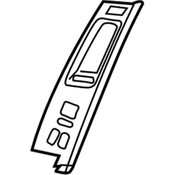 GM 15233483 Switch Bezel, Front Passenger Side 15233483 GM Switch Bezel, Front Passenger Side Illustration 1 of 1