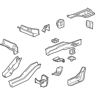 Saturn 15796635 Rear Rail Assembly