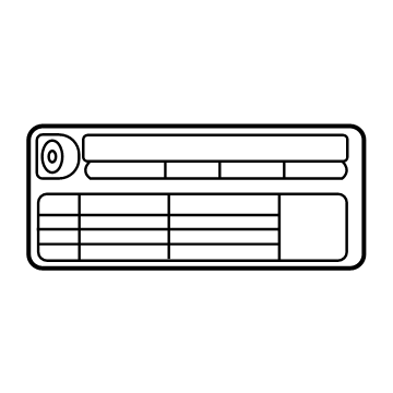 GMC 19206430 Tire Info Label