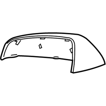 20774504 GM Mirror Cover, Rear Driver Side Illustration 1 of 1