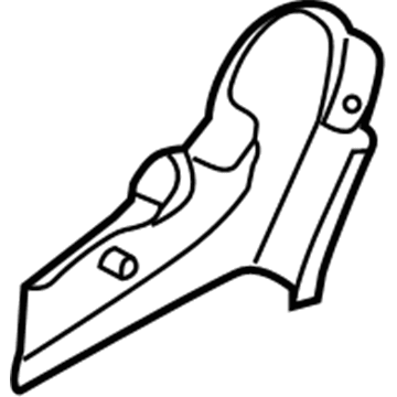 GM 96439559 Inner Finish Panel, Black 96439559 GM Inner Finish Panel, Black Illustration 1 of 1