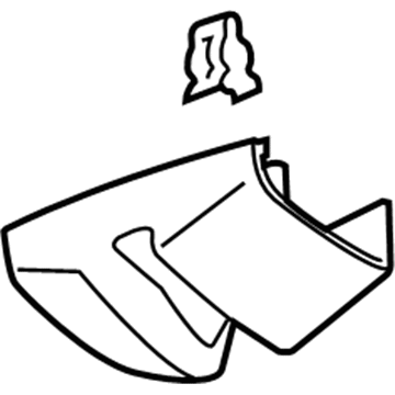 GM 23115365 Latch Cover 23115365 GM Latch Cover Illustration 1 of 1
