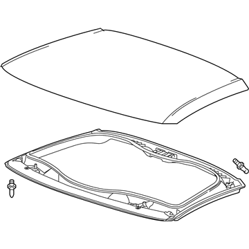 GM 84337514 Roof 84337514 GM Roof Illustration 1 of 1