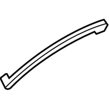 GM 20984907 Upper Weatherstrip Retainer, Front Driver Side 20984907 GM Upper Weatherstrip Retainer, Front Driver Side Illustration 1 of 1