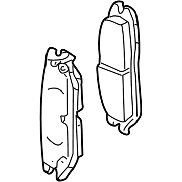 GM 18042417 Brake Pads 18042417 GM Brake Pads Illustration 1 of 1
