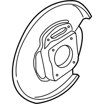 Chevy Impala Backing Plate - 25990085
