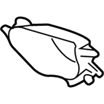 GM 23243484 Hole Cover, Driver Side 23243484 GM Hole Cover, Driver Side Illustration 1 of 1
