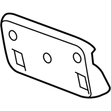 GM 23354525 License Bracket 23354525 GM License Bracket Illustration 1 of 1