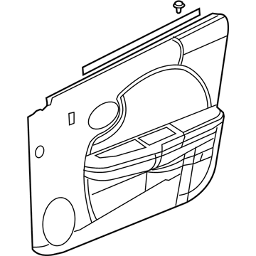 GM 10368561 Door Trim Panel, Front Driver Side 10368561 GM Door Trim Panel, Front Driver Side Illustration 1 of 1