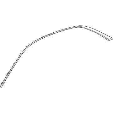 GM 23296755 Reveal Molding, Passenger Side 23296755 GM Reveal Molding, Passenger Side Illustration 1 of 1