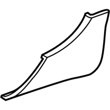 GM 22802078 Stone Guard, Passenger Side 22802078 GM Stone Guard, Passenger Side Illustration 1 of 1