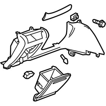 Cadillac 23116747 Knee Bolster