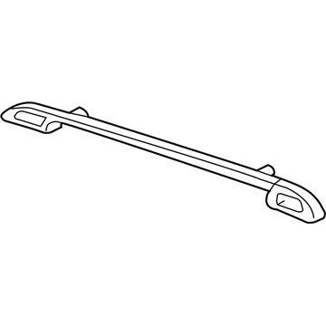 GM 10337782 Side Rail, Black 10337782 GM Side Rail, Black Illustration 1 of 1